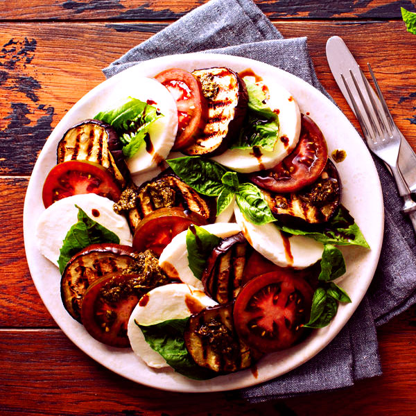 Auberginen-caprese